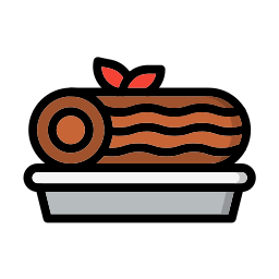 Roll cake icon