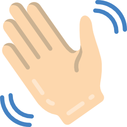 winkende hand icon