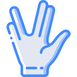 Vulcan salute icon