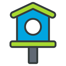 Bird house icon