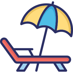 Deck chair icon