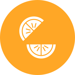 Orange slice icon