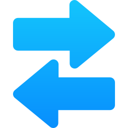 Left and right arrows icon