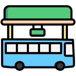 Bus stop icon