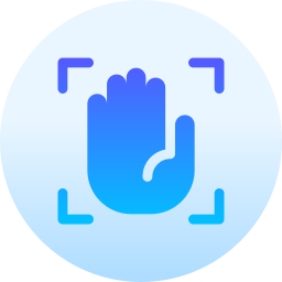 handflächenscan icon