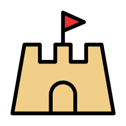 Sand castle icon