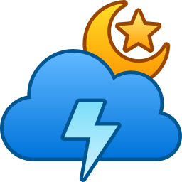 Cloudy night icon