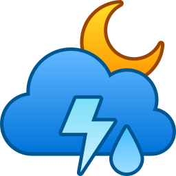 Cloudy night icon