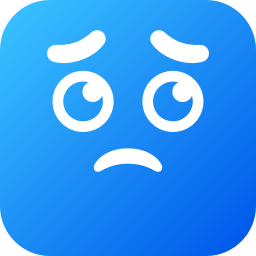 Sad face icon