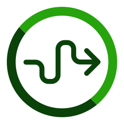 ジグザグ矢印 icon