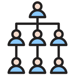 structure d'organisation Icône