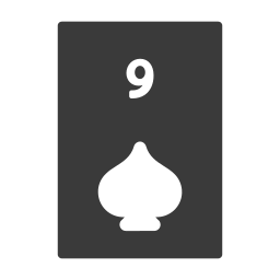 Nine of spades icon