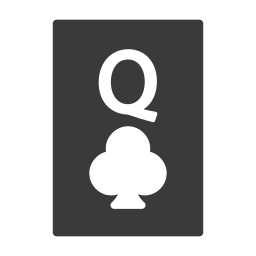 Queen of clubs icon