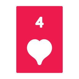 Four of hearts icon