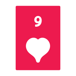 Nine of hearts icon