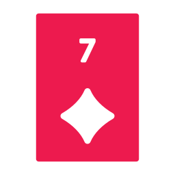 Seven of diamonds icon