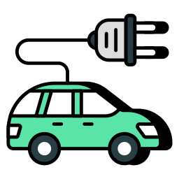 Electric car icon