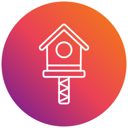 Bird house icon