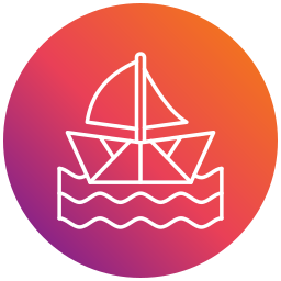 Sail boat icon