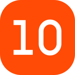 Number 10 icon