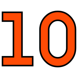 numéro 10 Icône