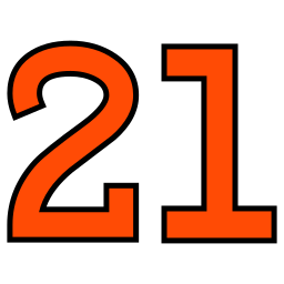 número 21 Ícone