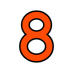 Number eight icon