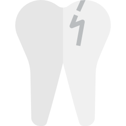 dente rotto icona