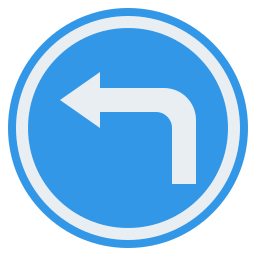 Turn left icon