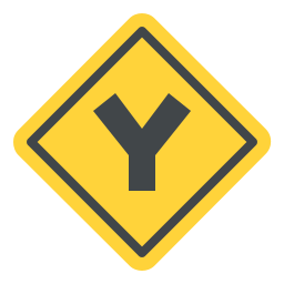 Y intersection icon