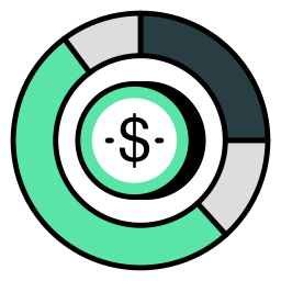 Financial chart icon