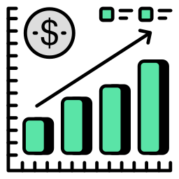 grafico finanziario icona