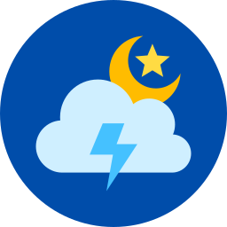 Cloudy night icon