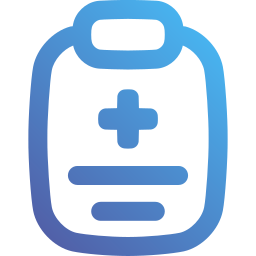 rapport médical Icône