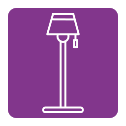 Lamp decor icon