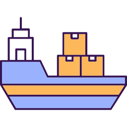 Cargo ship icon