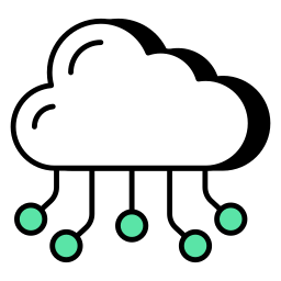 Cloud network icon