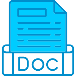 format de fichier doc Icône