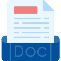 format de fichier doc Icône