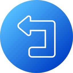 Turn left icon