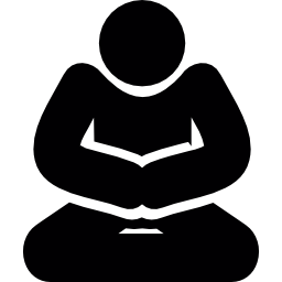 pose de meditação Ícone