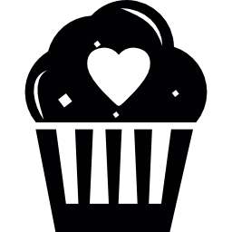 romantischer muffin icon