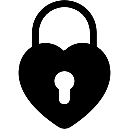 Heart Shaped Padlock icon