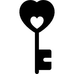 Heart Shaped Key icon