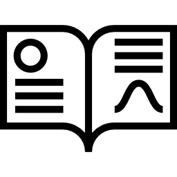 Öffnen sie das wissenschaftsbuch icon