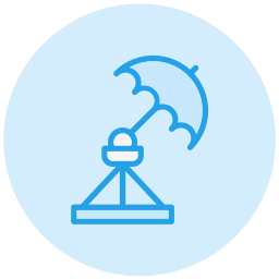 Umbrella stand icon