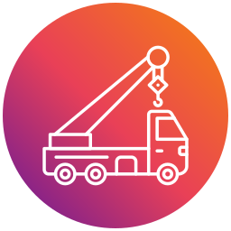 Crane truck icon