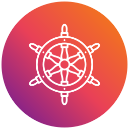 Ship wheel icon