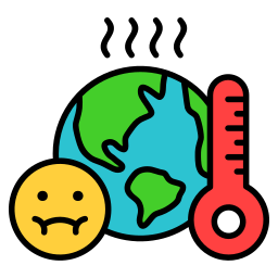 Global warming icon