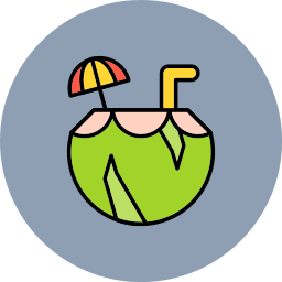 Coconut drink icon